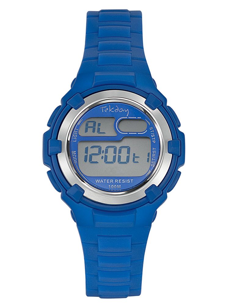 Montre Enfant Tekday Digitale Bleue Fonc