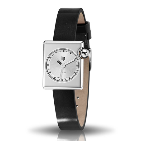 Montre Noire Femme Lip Mach Mini Square Originale Et Chic