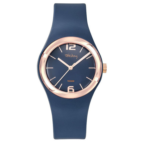 Montre sport Tekday femme bleue et blanche 654142 