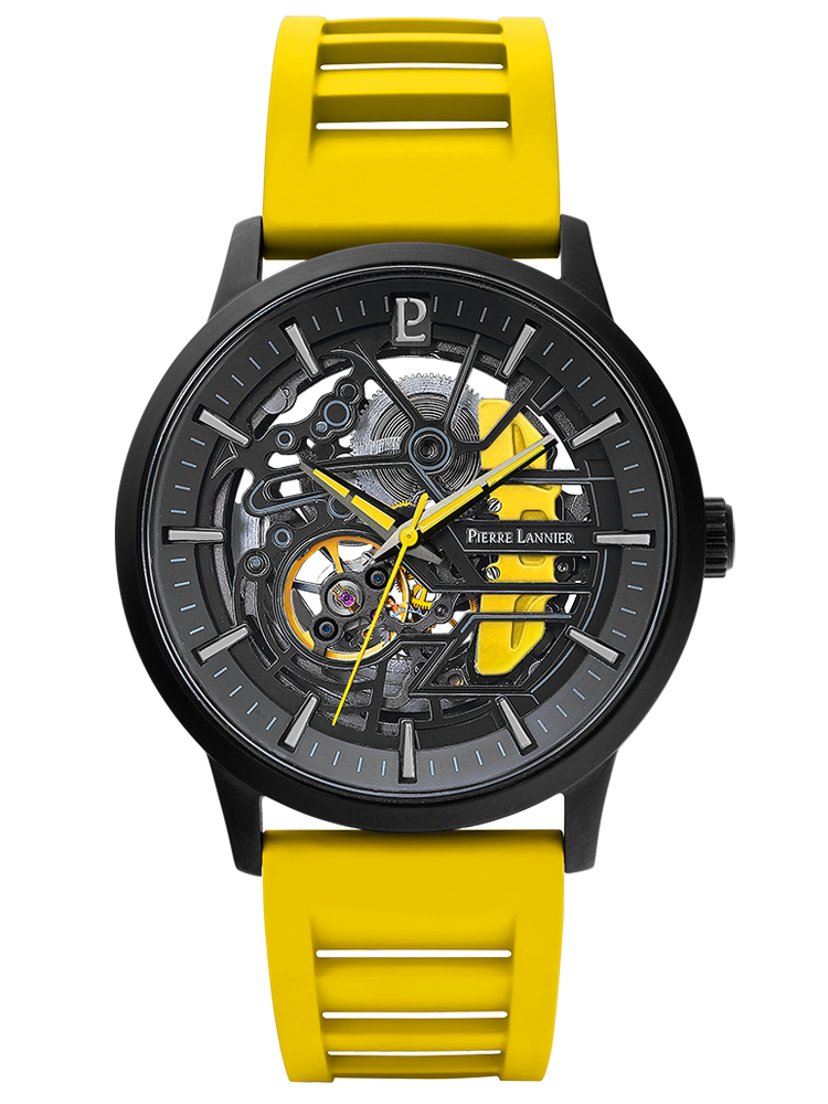 Montre homme automatique Paddock Pierre Lannier jaune