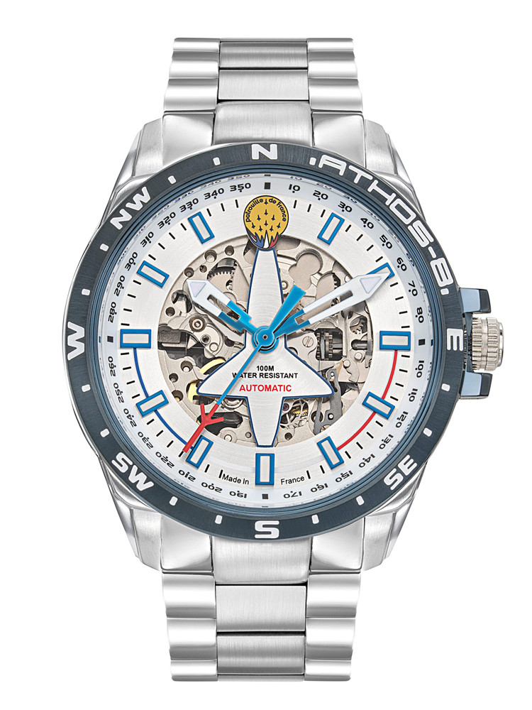 Montre Automatique Athos 8 Acier Patrouille de France Homme