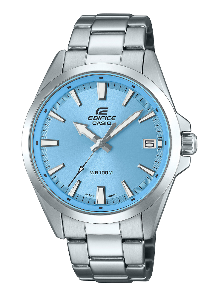 Montre homme Edifice tout acier fond bleu